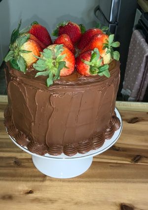 Una foto de Pastel de chocolate y Nutella