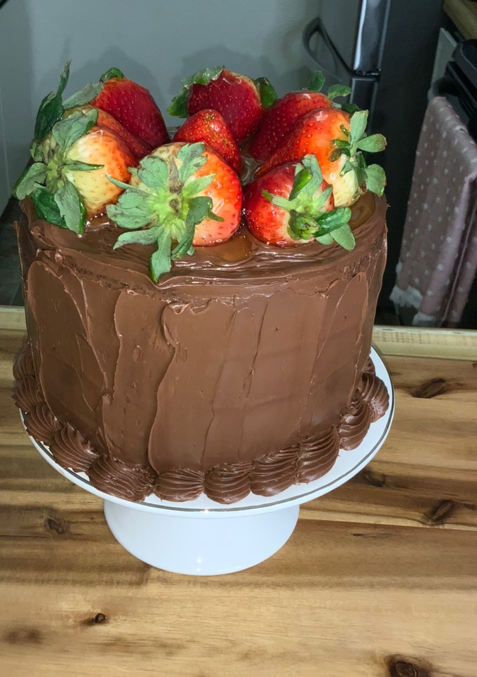 Una foto de Pastel de chocolate y Nutella