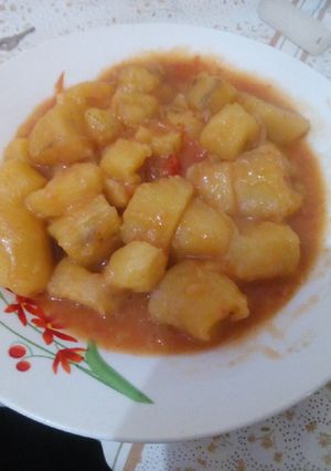 A picture of Matoke stew#authormarathon#.