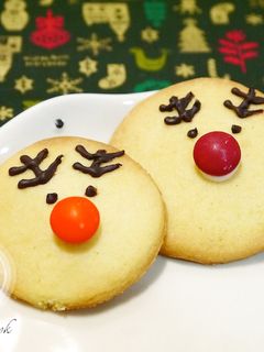 ♡宛の烘培好”食“光 ✿ 耶誕點心 ♥ 可愛無辜的麋鹿造型餅乾 的食譜成品照片
