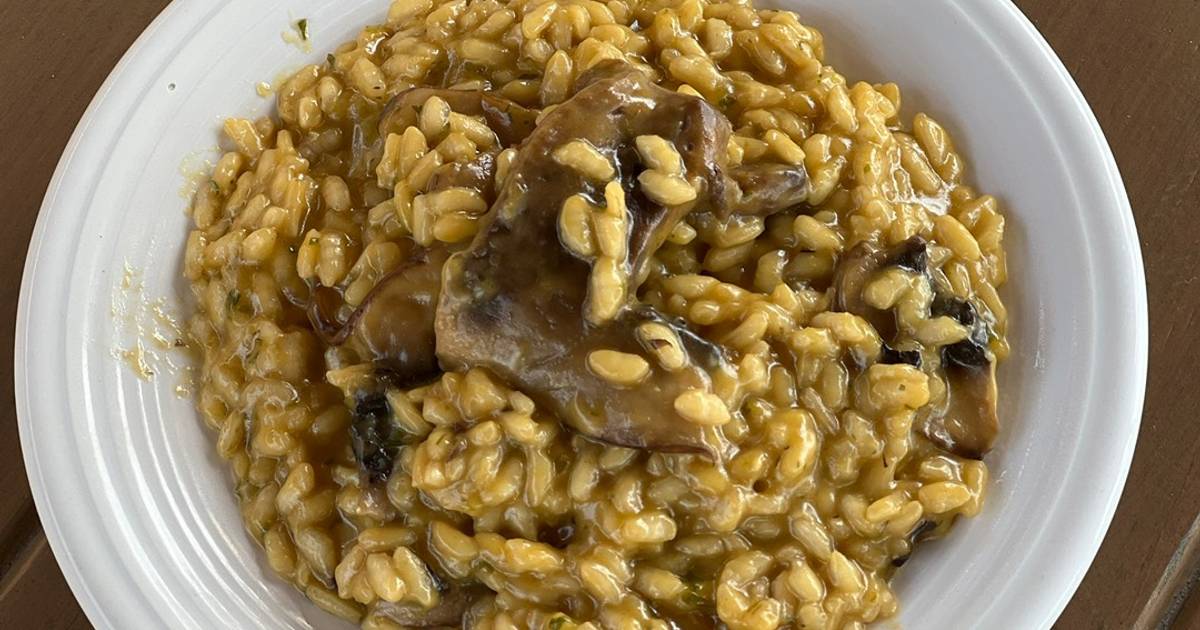Risotto de hongos (champiñones) Receta de Pablo Rishmawi Cookpad