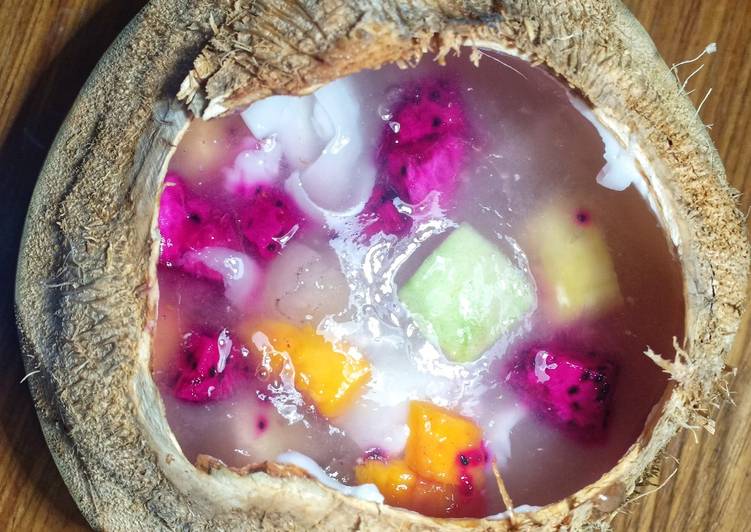 Cara Gampang Membuat Puding kelapa rumput laut sehat tanpa pengawet cemilan diet gula, Praktis