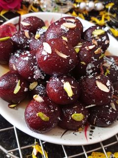 A picture of Mawa Gulab Jamun.