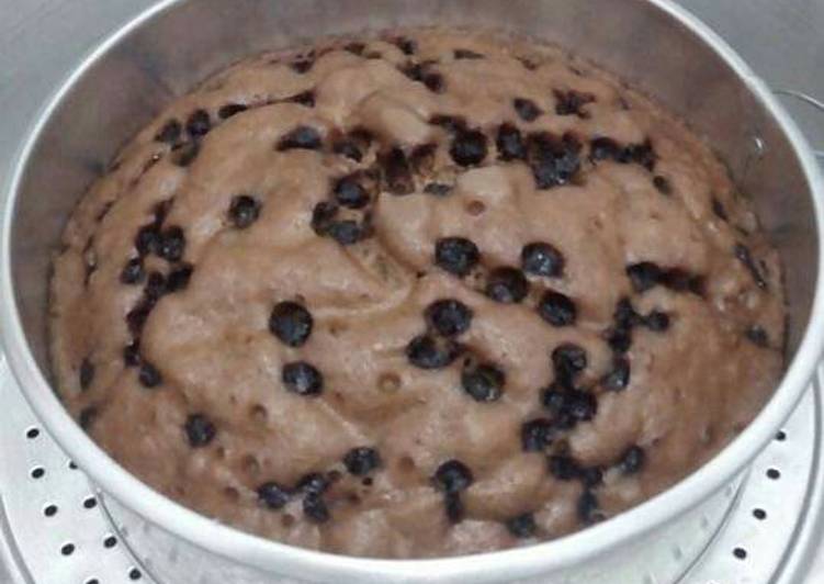 Muffin coklat kukus (takaran sendok, no mixer)