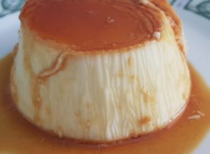 Foto principal de Flan de queso sin azúcar y bajo en grasa. Sin horno
