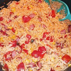 A picture of Mexican Jambalaya Rice.