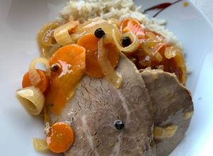 Una foto de Escabeche de peceto de mi nona