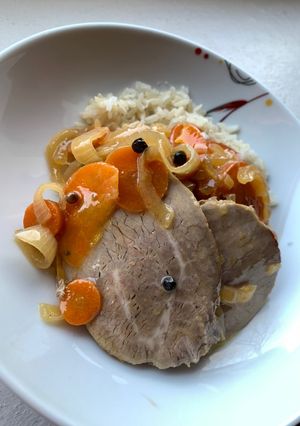 Una foto de Escabeche de peceto de mi nona