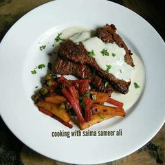 A picture of Beef steaks #cookpadramadan.