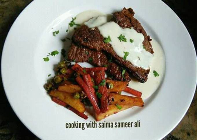 Beef Steaks Cookpadramadan Recipe By Saima Sameer Ali Cookpad