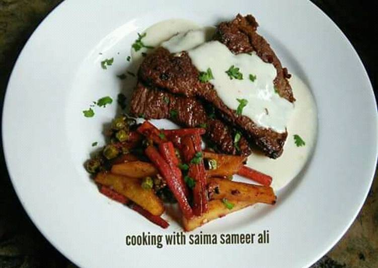 Simple Way to Make Quick Beef steaks #cookpadramadan