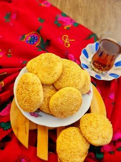 عکسی از دستور کلوچه کنجدی(تغذیه مدرسه)