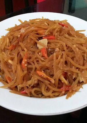 Foto resep Ongseng pepaya muda pedes manis ala Mama Valen