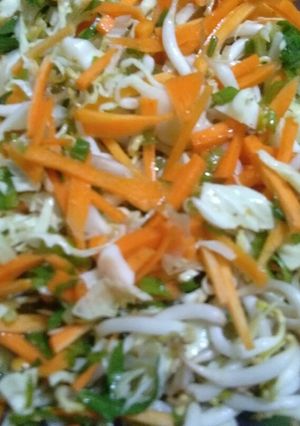 Foto resep Tumis tauge wortel