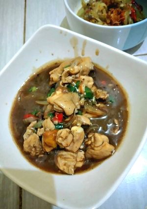 Foto resep Ayam Lada Hitam Saori ala Resto