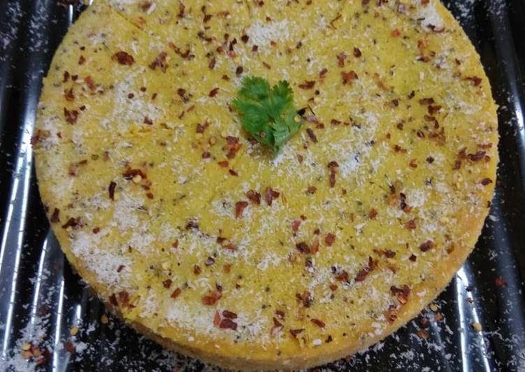 Recipe: Perfect Nylon khaman dhokla / Savory steamed cake