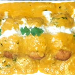 A picture of Restaurant style malai kofta.