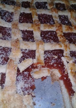 Una foto de Pastafrola de membrillo