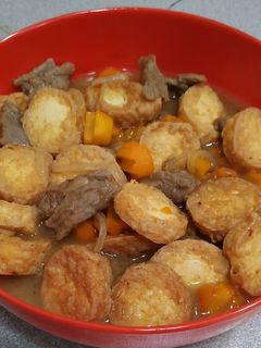Foto resep Tofu Jepang cah daging sapi