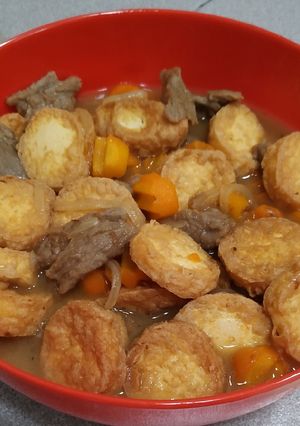 Foto resep Tofu Jepang cah daging sapi