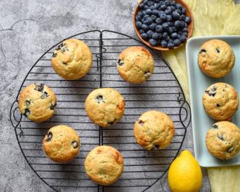 How To Serving Recipe Morning blueberry muffins Yummy