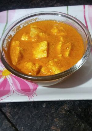 शाही पनीर (shahi paneer recipe in Hindi) रेसिपी मुख्य फोटो
