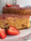 Torta rovesciata alle fragole senza glutine
