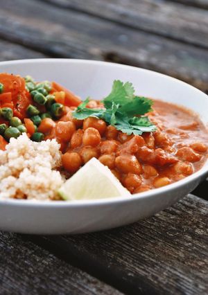 Une photo de Curry de pois chiches