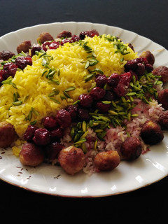 عکسی از دستور آلبالو پلو