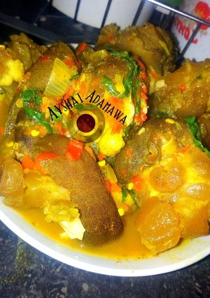 A picture of Cow leg pepper soup.