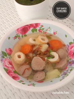 Foto resep Sup Bakso Chikuwa untuk anak