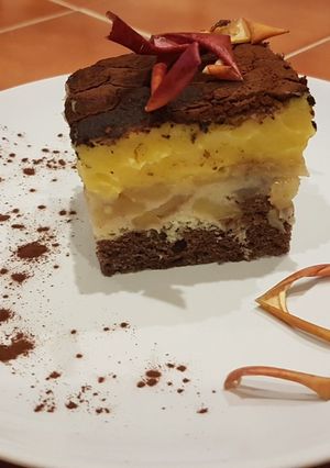 Borított almás krémes recept fotója