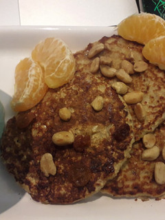 Una foto de Hot cakes o panquequitos de avena fáciles