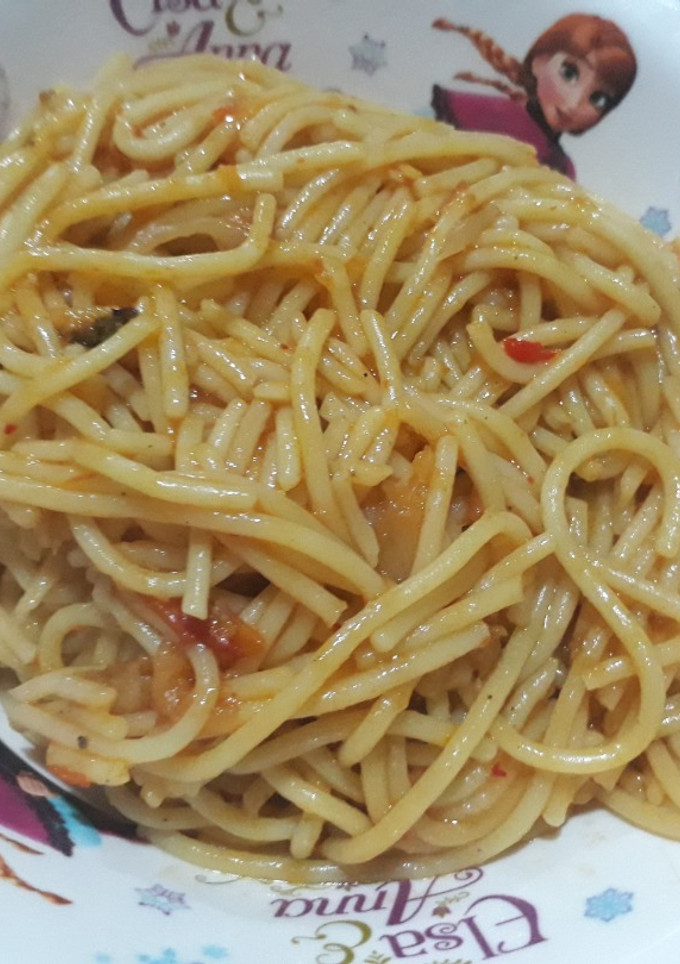 A picture of Spagetti.