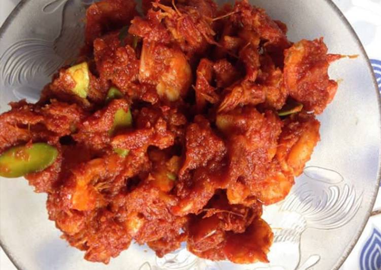 Langkah Mudah untuk Menyiapkan Balado udang petai, Lezat Sekali