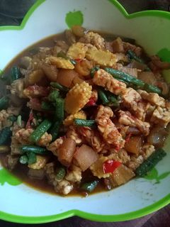 Foto resep Tumis Krecek Campur (kacang,janten,tempe)