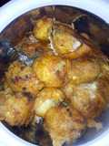 Yam egg koftas