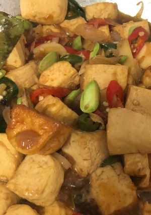 Foto resep Oseng Tahu cabe petai