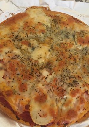 Una foto de Pizza 4 quesos y sin gluten