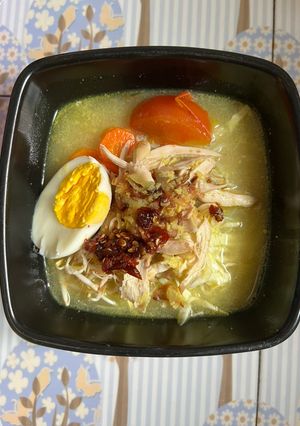 Foto resep Soto ayam kuah santan