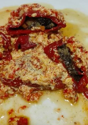 Foto principal de Pimientos rellenos de morcilla de puerros