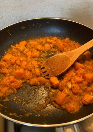 Foto di Zucca cremosa in padella