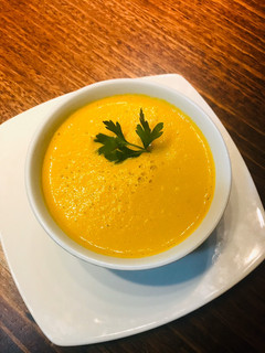 Una foto de Crema de zapallo