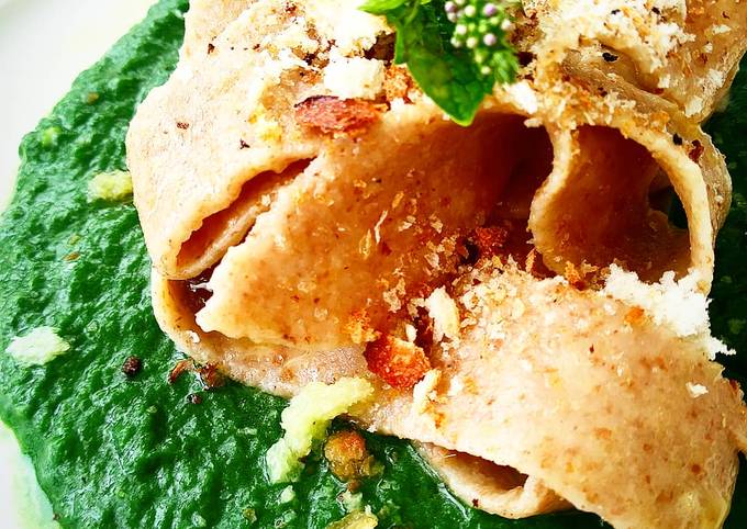 Ricetta di Fatto in casa super veloce Lagane di San Giuseppe con crema di scarola