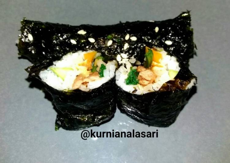 Resep masakan Kimbap mini bahan lokal | Resep Membuat Kimbap mini bahan lokal Yang Lezat Sekali
