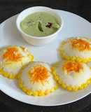 Flower Idli With Coconut 🥥 Chutney