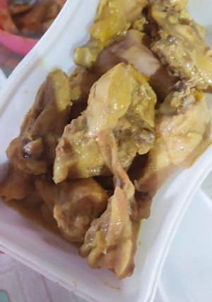 Foto resep Ayam ungkep bumbu kuning