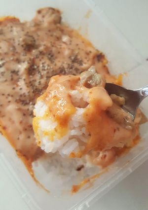 Foto resep Mentai rice kukus (pake bahan seadanya di kulkas)