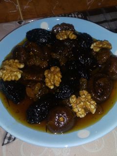 صورة لوصفة طاجين الحلو بالفواكه الجافة