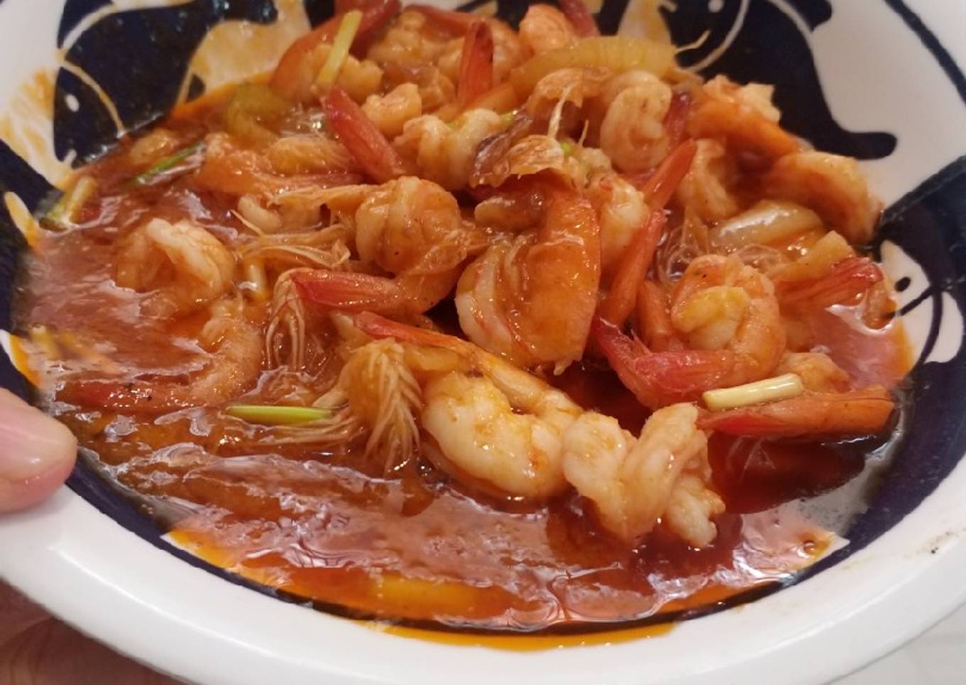 Udang asam manis simple enak banget